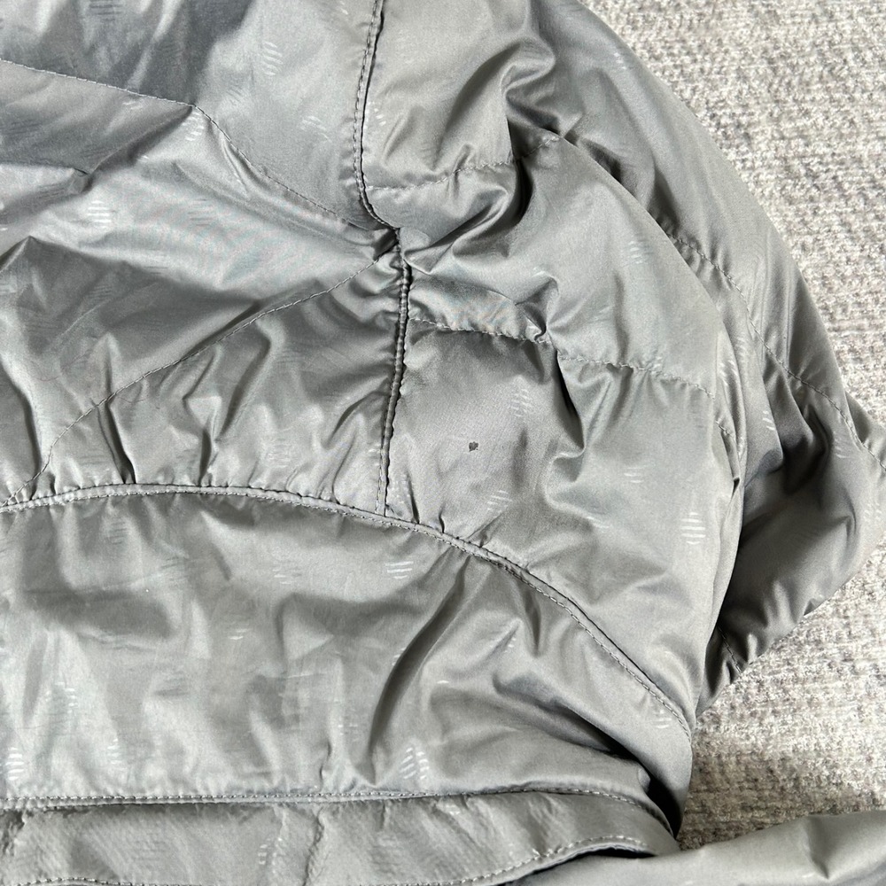 Lululemon Spring Fling Silver Polka Dot Lightweight Down Puffer Jacket Ruffle S - Picture 9 of 12